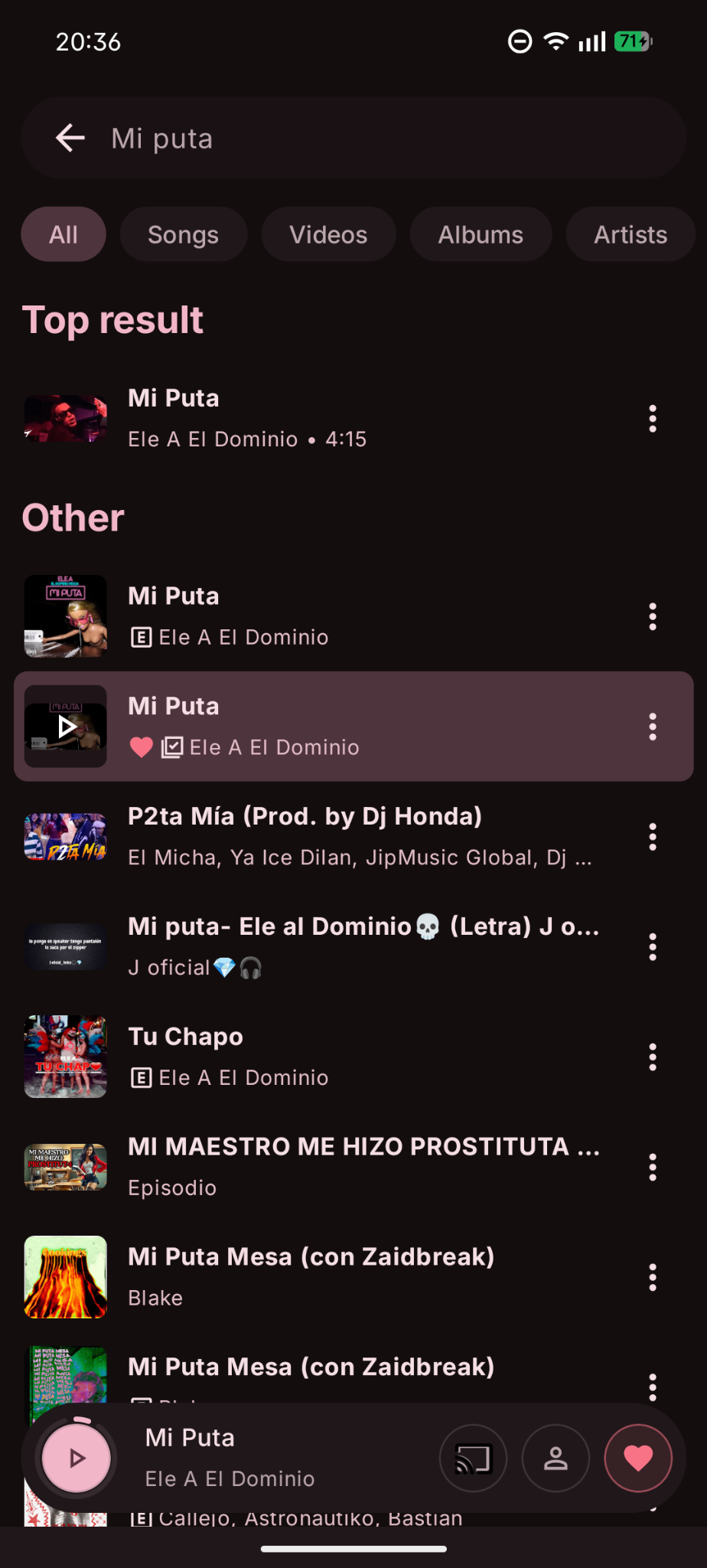 Resultados de busqueda en AniTail